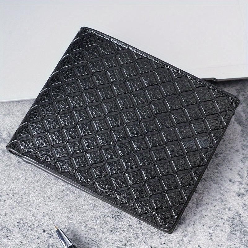 Men's Leather Short Wallet Money Clip Holder Coin Purse Gift For Men