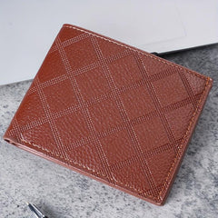 Men's Leather Short Wallet Money Clip Holder Coin Purse Gift For Men
