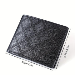 Men's Leather Short Wallet Money Clip Holder Coin Purse Gift For Men