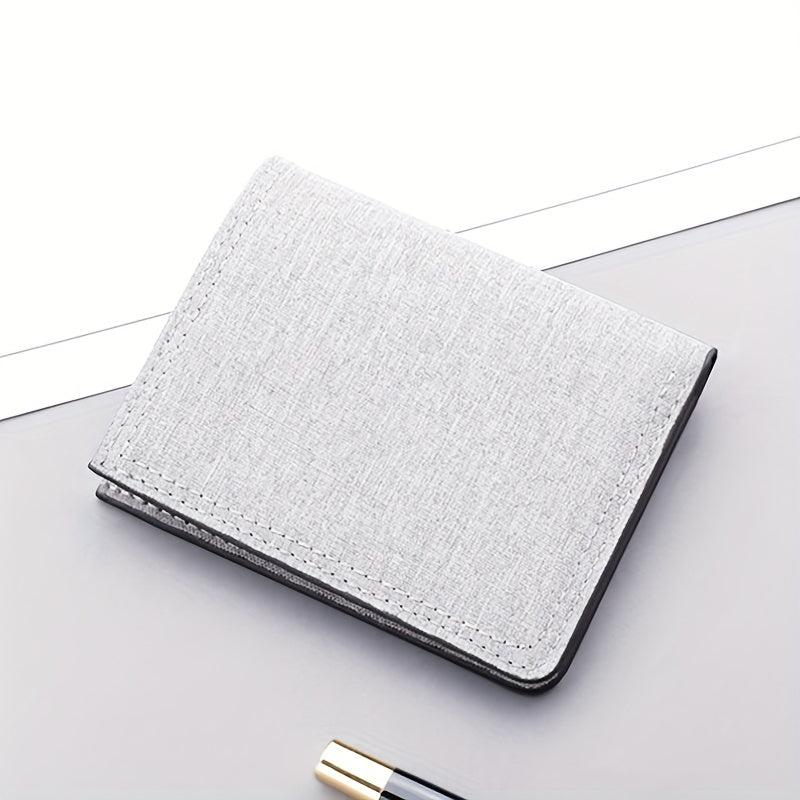 Men's Canvas Wallet Zipper Coin Purse Card Holder