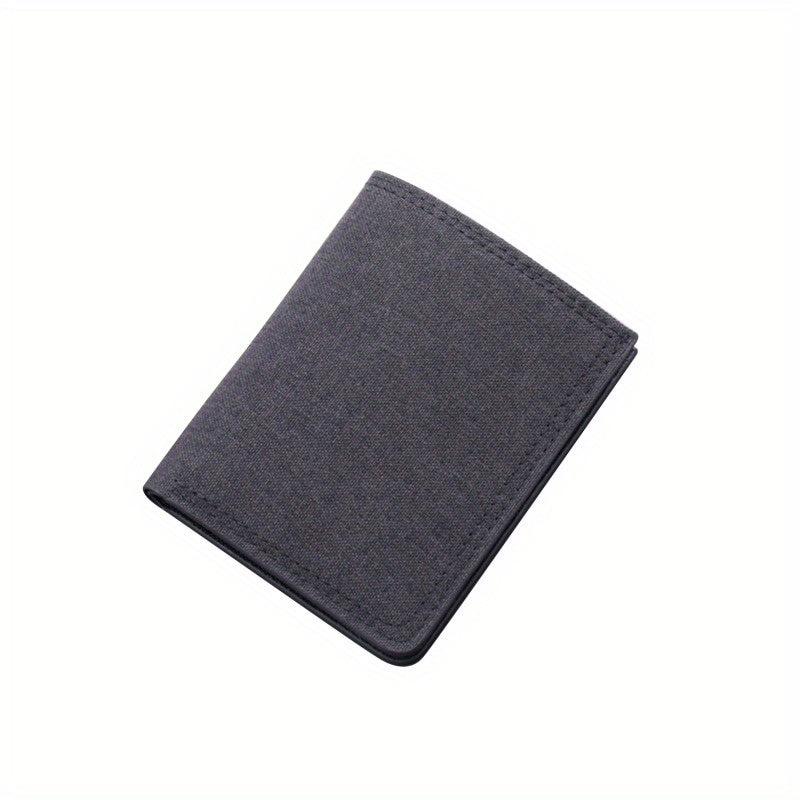 Men's Canvas Wallet Zipper Coin Purse Card Holder