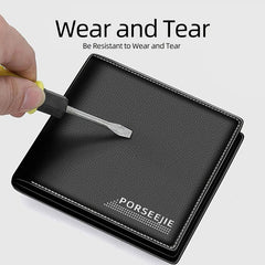 Men's Casual PU Leather Wallet Card Holder