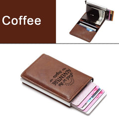 RFID Blocking Card Holder Auto Pop Credit Card Holder Money Clip