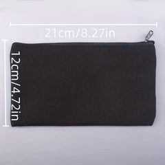 Portable Canvas Pencil Pen Marker Bag Cosmetic Bag