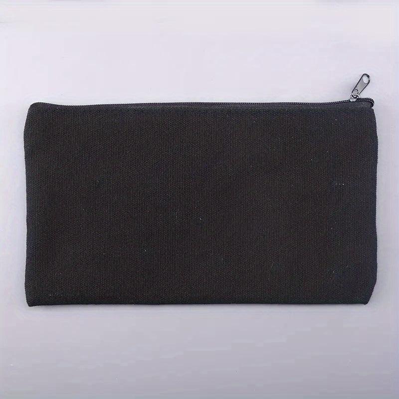 Portable Canvas Pencil Pen Marker Bag Cosmetic Bag