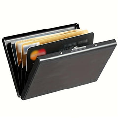 Metal Card Holder Anti Theft Stainless Steel Men Women Card Box