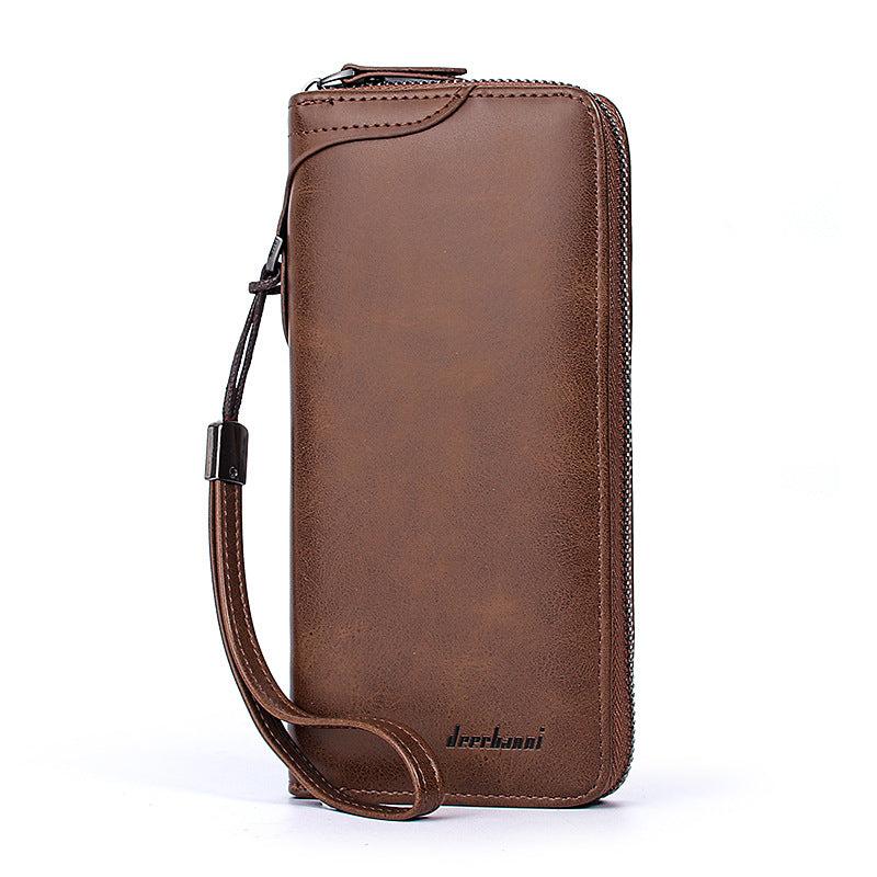 Men's Business Casual Card Slot Clutch Bag with Large Space