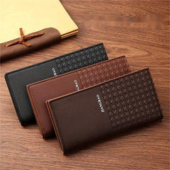 Men's Long Casual Wallet with Money Clip