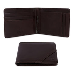 Men's RFID Slim Leather Wallet Brown