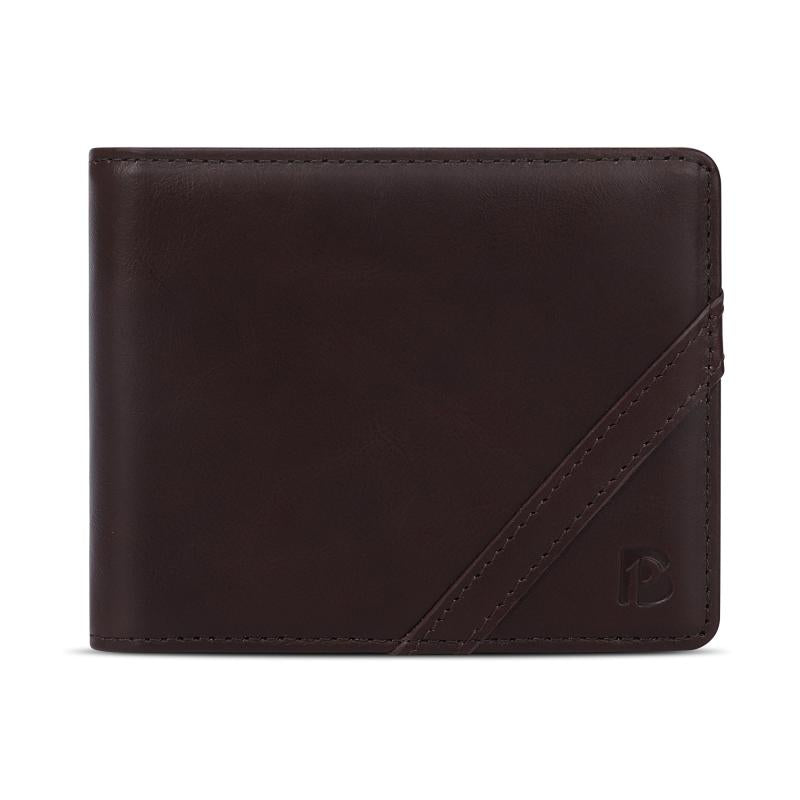Men's RFID Slim Leather Wallet Brown
