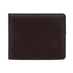 Men's RFID Slim Leather Wallet Brown