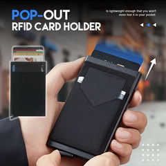 Men's Casual Metal Thin Automatic Card Holder