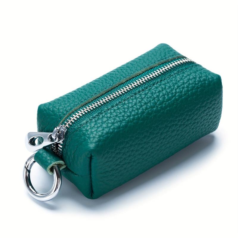 Men's Zipper Wallet Car Key Bag Coin Purse Leather Wallet