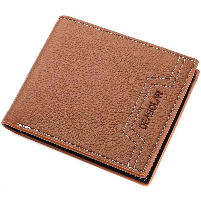 Men's PU Leather Business Wallet Card Holder