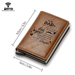 Engraved RFID Blocking Money Clip for Papa
