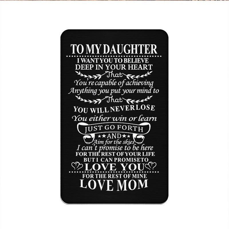 Alloy Card Postcard Love Family Gift Christmas Gift Children