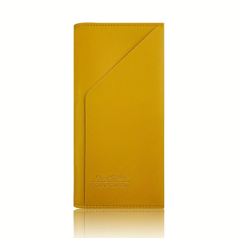 PU Passport Holder Travel Case ID Credit Card Cover Wallet