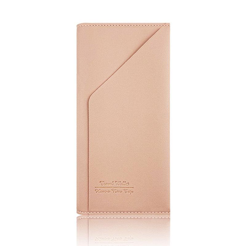 PU Passport Holder Travel Case ID Credit Card Cover Wallet