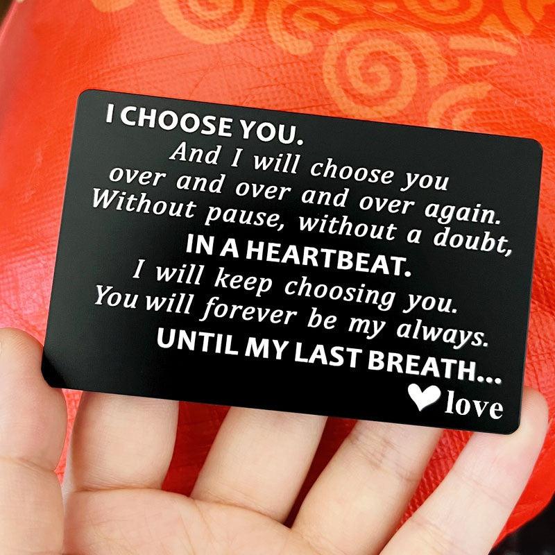 Romantic Anniversary Gift for Husband - 1 Year Commemoration from Loving Wife