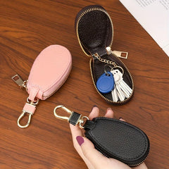 Leather Mini Key Holder Keychain Case Wallet Key Storage Key Protector