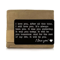 1pc I Love You Alloy Card Christmas Gift For Couple