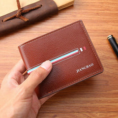 Men's Short Wallet with Money Clip
