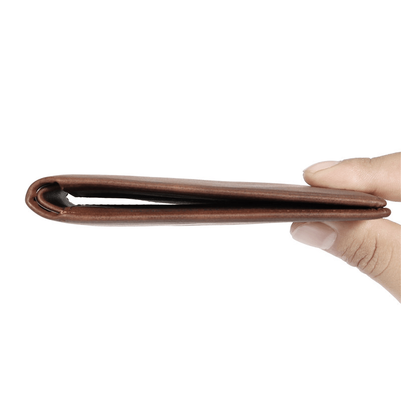 Men's Vintage Leather Wallet Money Clip Father's Gift