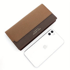Men's PU Leather Wallet Card Slots Coin Purse Personalized Money Card Case
