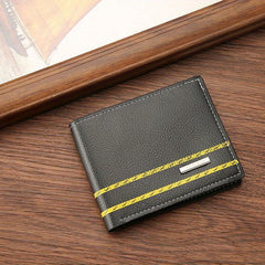 Men's Money Clip Wallet Pu Leather Business Driver's Card Bag