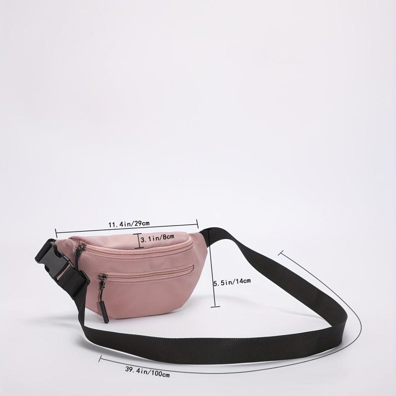 Women's Nylon Waist Bag Outdoor Sports Crossbody Chest Purse