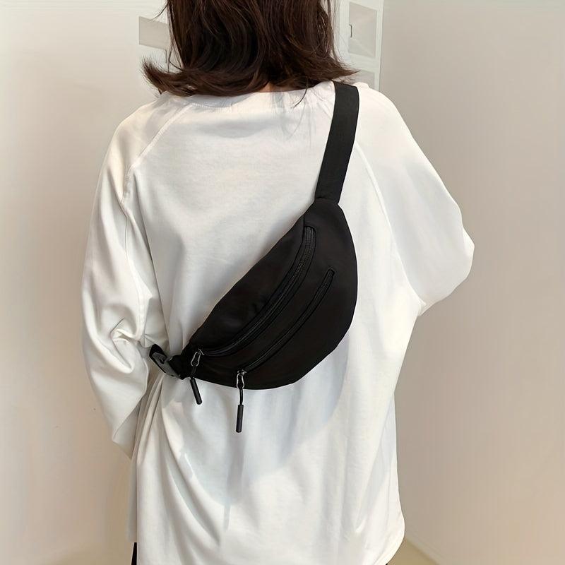 Women's Nylon Waist Bag Outdoor Sports Crossbody Chest Purse