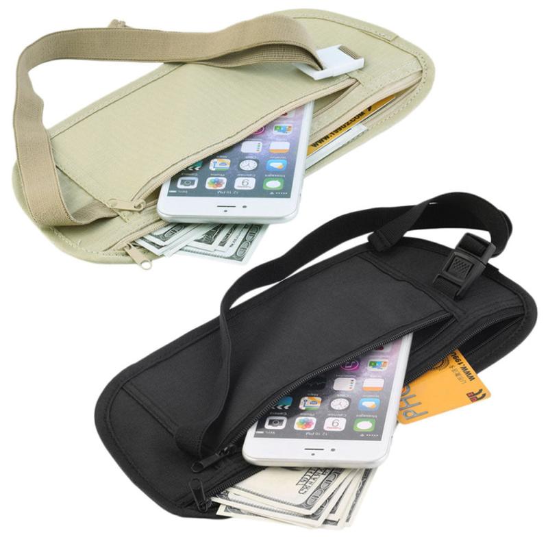 Lightweight Outdoor Fanny Pack Invisible Nylon Waist Bag Crossbody Purse