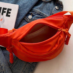 Street Wear Fanny Pack Nylon Crossbody Bag Casual Waist Bag