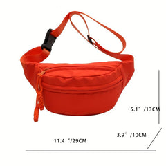 Street Wear Fanny Pack Nylon Crossbody Bag Casual Waist Bag
