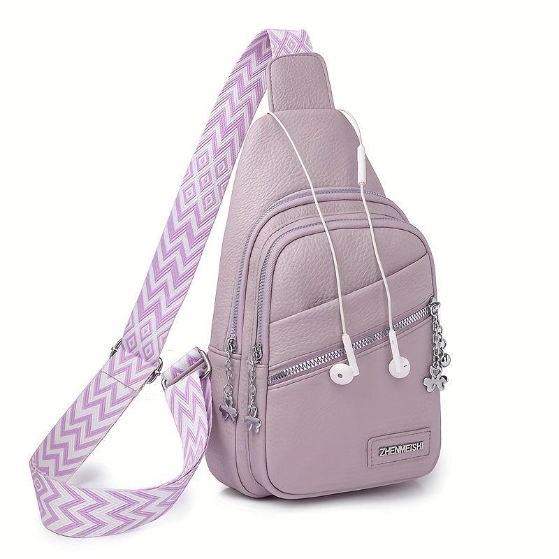 Geometric Strap Sling Purse Crossbody Bag