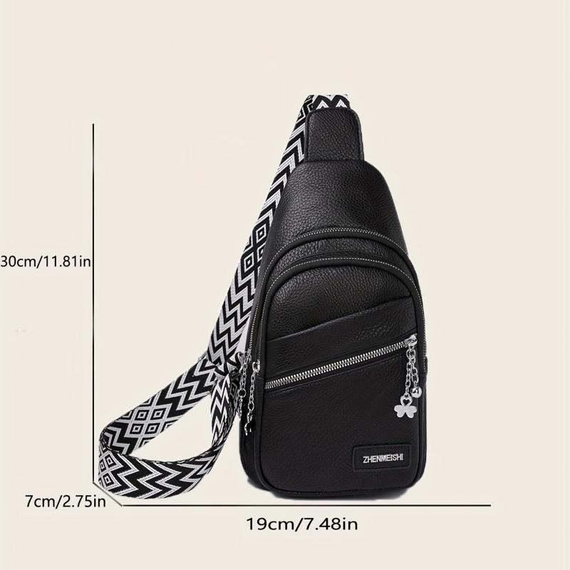 Geometric Strap Sling Purse Crossbody Bag