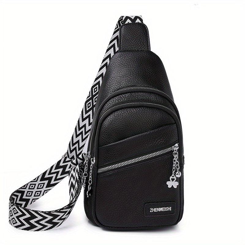 Geometric Strap Sling Purse Crossbody Bag