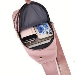Quilted Casual Chest Bag Lightweight Foldable Sling Bag