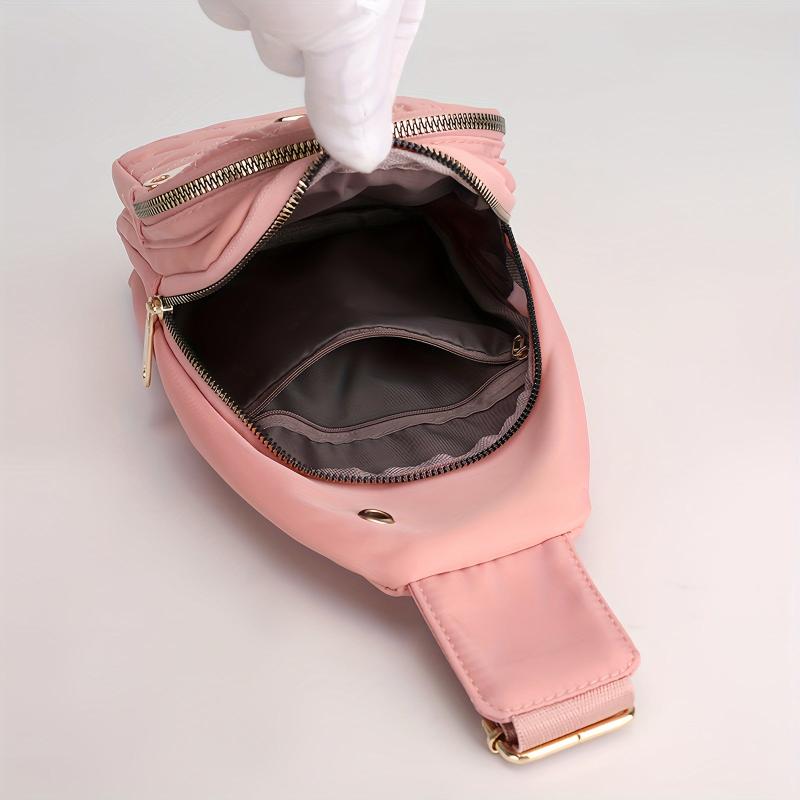 Rhombus Quilted Chest Bag Crossbody Bag