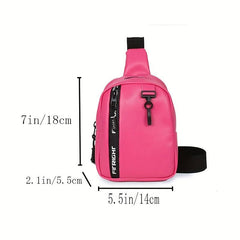 Mini Letters Sling Bag Lightweight Crossbody Bag Outdoor Sports Chest Purse