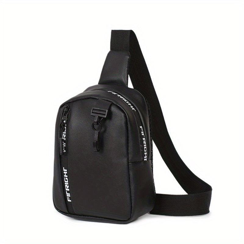 Faux Leather Sling Bag Crossbody Mini Chest Purse
