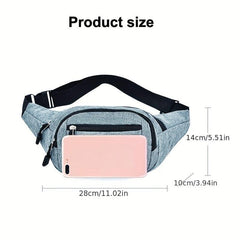 Canvas Sling Bag Women's Casual Chest Purse Travel Sports