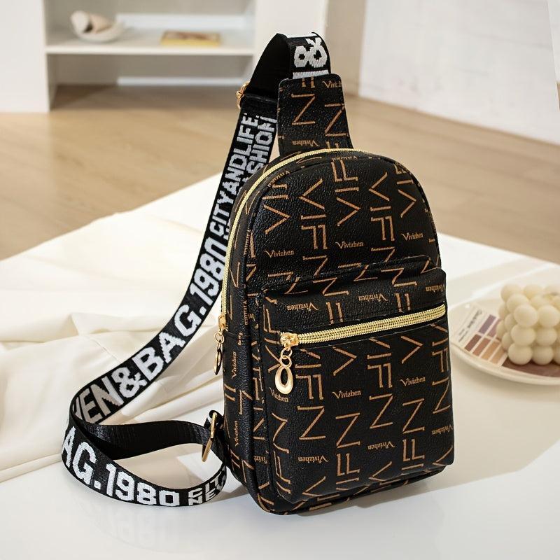 Letter Graphic Sling Bag Zip Women's Fanny Pack