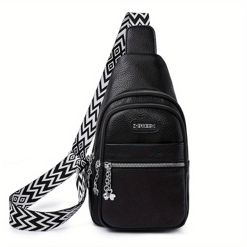 Vintage Crossbody Chest Bag Retro Sports Fitness Gym Sling Bag