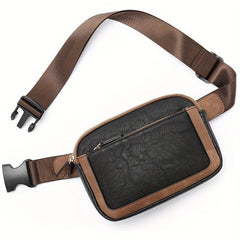 Vintage Crossbody Bag Classic PU Leather Sling Bag Women's Waist Bag