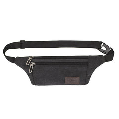 Canvas Waist Bag Outdoor Sports Running Close-fit Storage Bag
