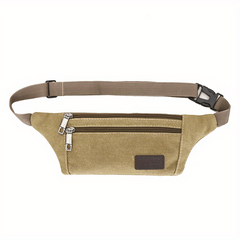 Canvas Waist Bag Outdoor Sports Running Close-fit Storage Bag