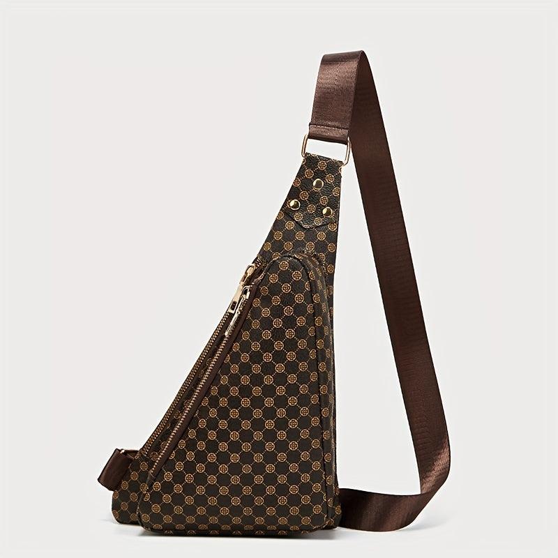 Leopard Print Sling Bag Crossbody Chest Purse