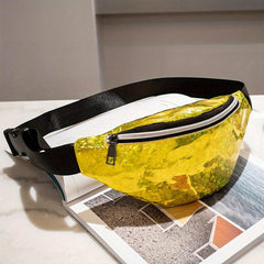 Sequin Chest Bag Glossy Waist Pack