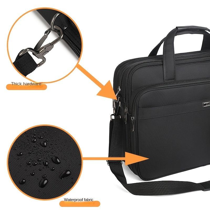 Large Capacity 17in 16in Computer Bag Briefcase - Waterproof Handbag